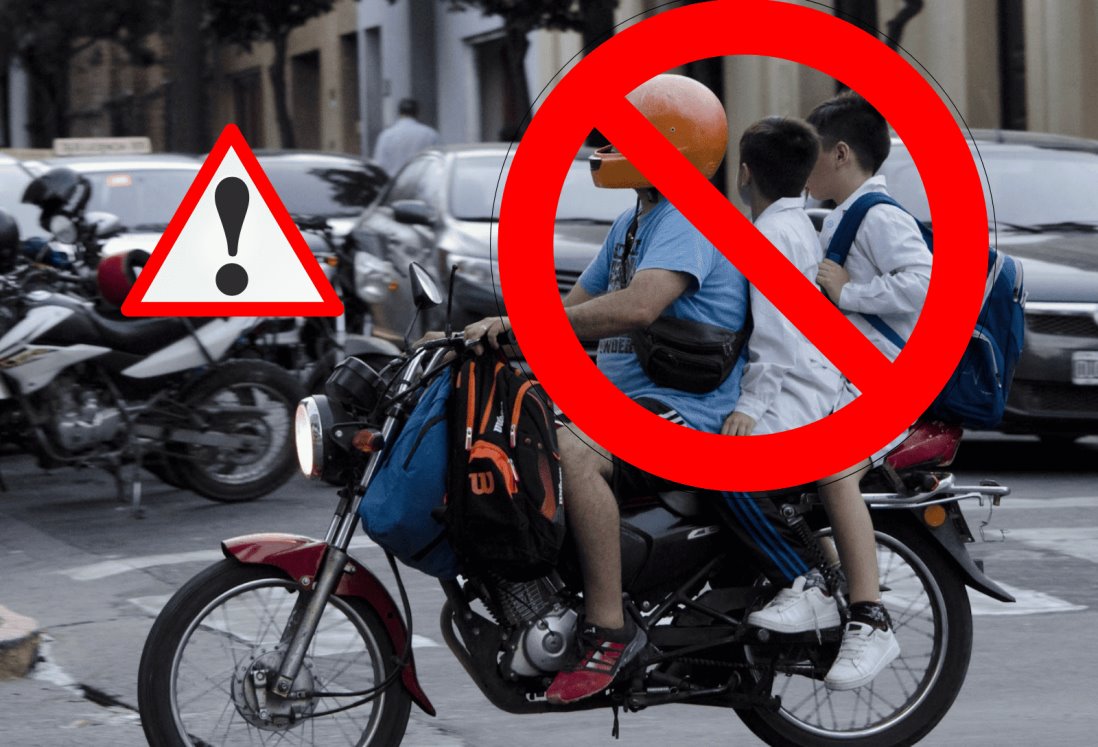 ¡Se acabaron las Motofamilys! En este estado no permitirán transportar a niños en motocicletas