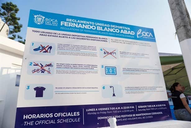 Inauguran la rehabilitación de la unidad deportiva de Las Vegas, en Boca el Río