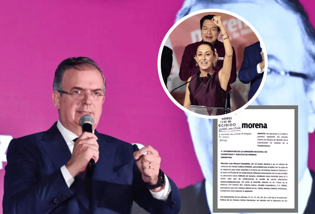 Marcelo Ebrard impugna proceso interno de Morena; demanda su reposición