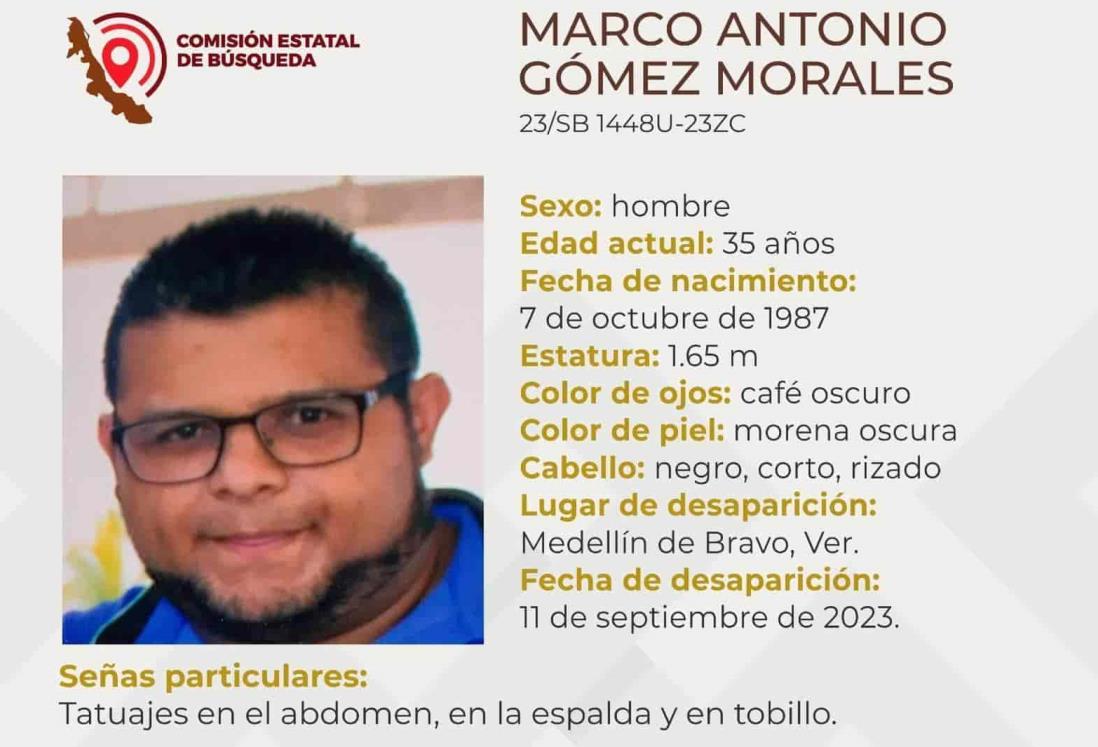 Desaparece Marco Antonio Gómez en Medellín de Bravo