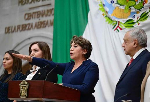 Delfina Gómez rinde protesta como gobernadora del Edomex