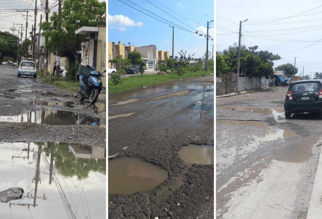 Estas son las colonias de Veracruz con más baches, evita transitarlas