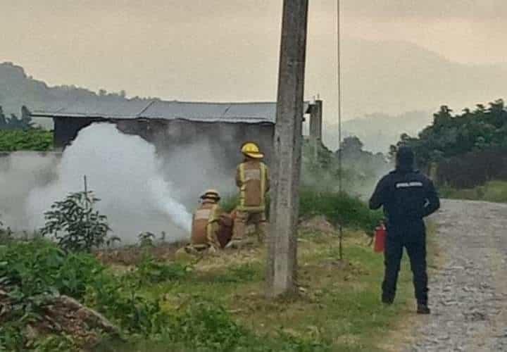 Causa alarma fuga de gas en Calcahualco, Veracruz