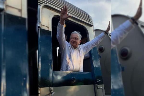 AMLO pone a prueba el Tren Interoceánico; viaja de Salina Cruz a Coatzacoalcos (+Video)