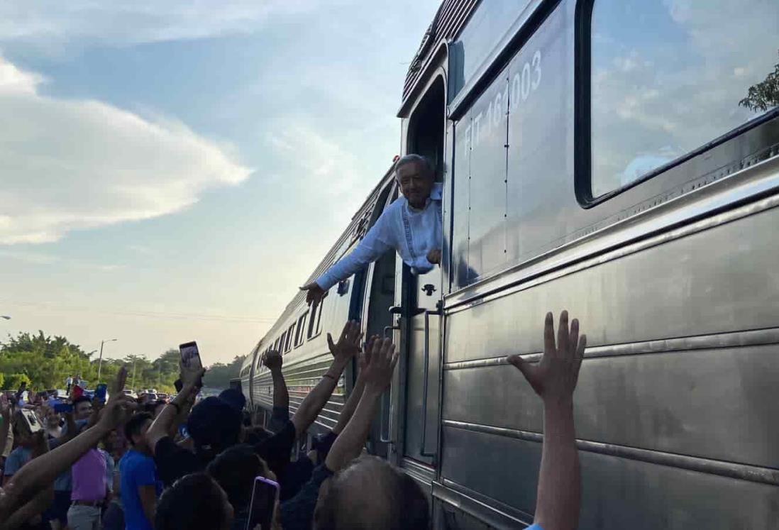 AMLO realiza primer recorrido en el Tren Interoceánico del Istmo | VIDEO