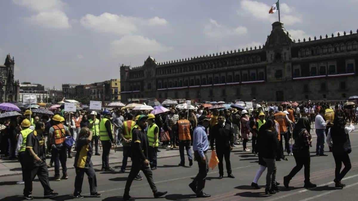 Realizan Simulacro Nacional en Palacio Nacional