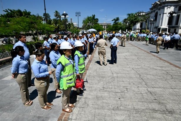 Elementos de la Tercera Región Naval en Veracruz participan en el Segundo Simulacro Nacional 2023 | VIDEO