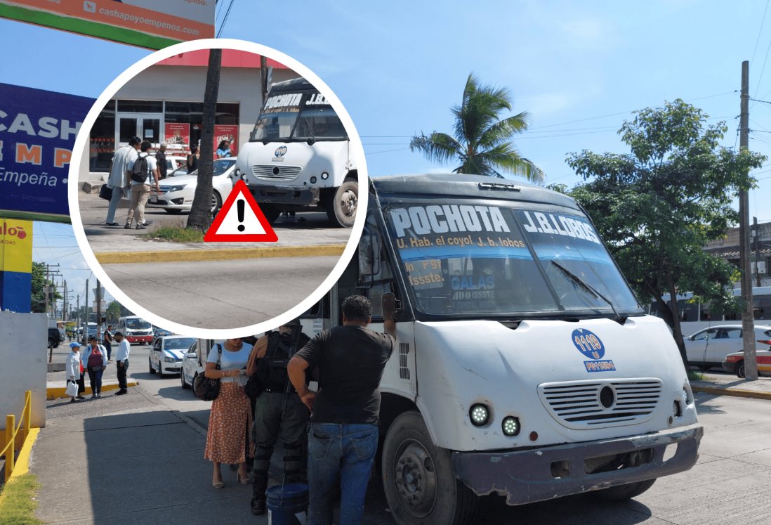 Mujer es atropellada por camión urbano en avenida de Veracruz | VIDEO