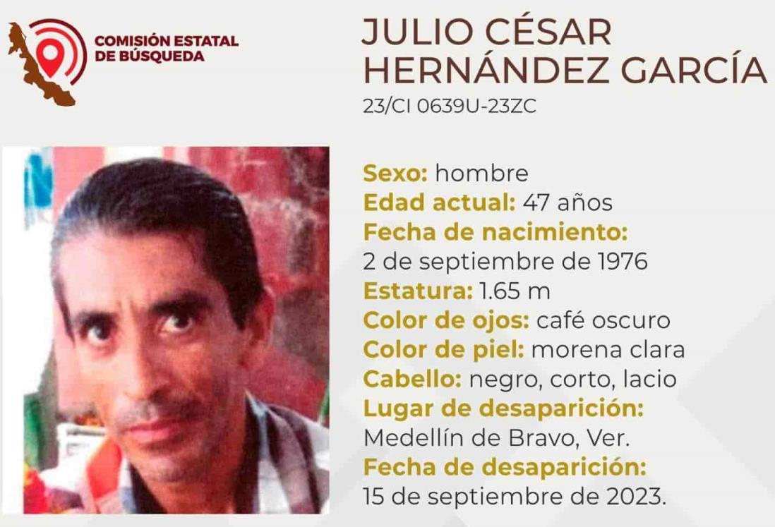 Desaparece Julio César Hernández en Medellín de Bravo