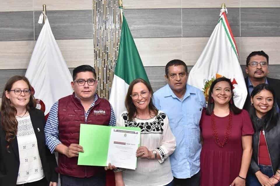 Rocío Nahle se inscribe a carrera por candidatura de Morena en Veracruz