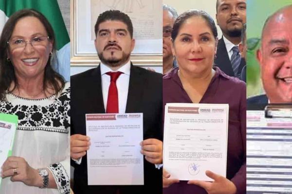 Nahle, Zenyazen, Cisneros y Tello van a encuesta de Morena en Veracruz; Comité Nacional por definir más candidatos