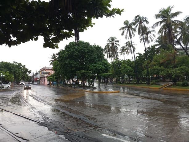 Así luce Veracruz con encharcamientos por fuertes lluvias este lunes