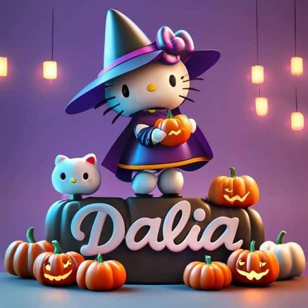 Nombres en 3D con temática de Halloween; así puedes crearlo con inteligencia artificial