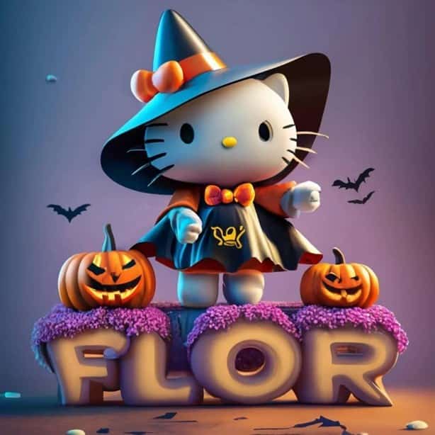 Nombres en 3D con temática de Halloween; así puedes crearlo con inteligencia artificial