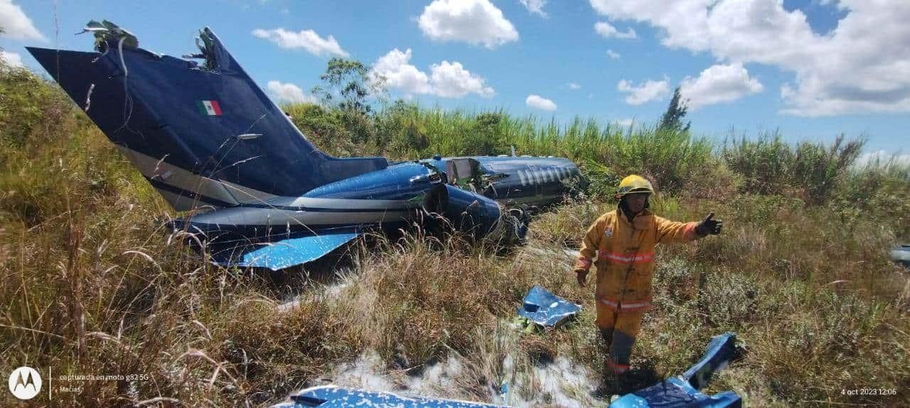 Avioneta realiza aterrizaje de emergencia en aeropuerto de El Lencero, en Veracruz