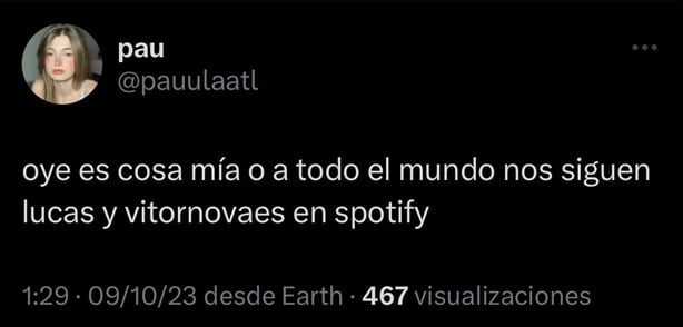 Qué es “! Lucas” y “! Vitornovaes”, los perfiles que te siguen en Spotify