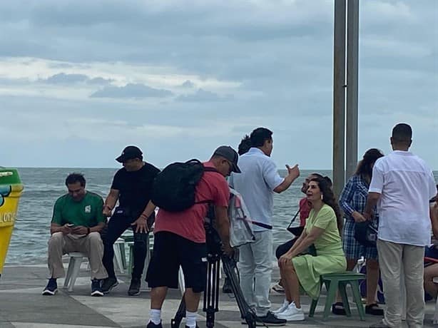 Graban telenovela “Golpe de Suerte” en playas de Veracruz