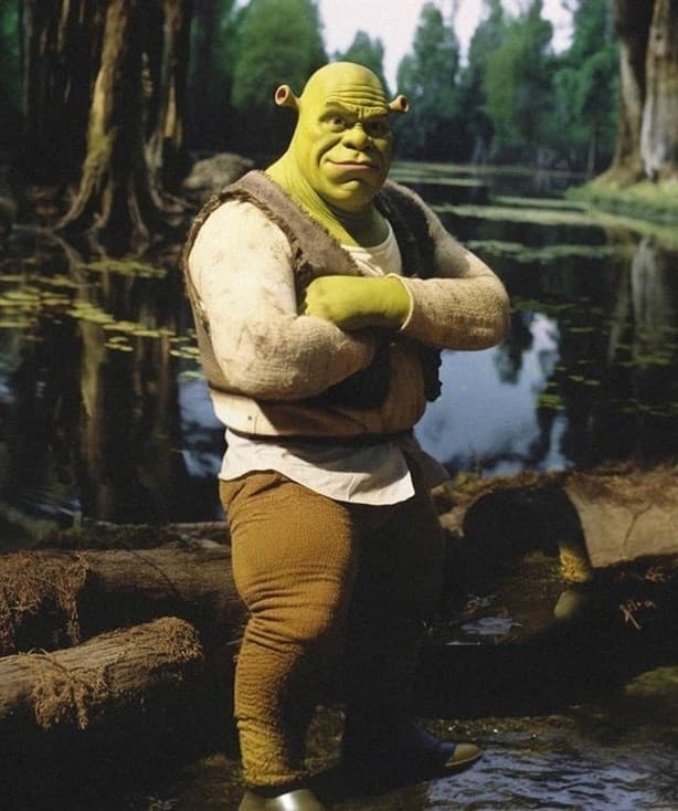 Le preguntan a IA cómo se verían los personajes de Shrek en la vida real y este fue el resultado