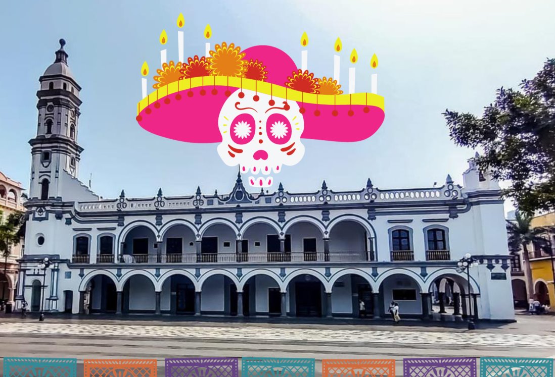 Colocarán catrina gigante en el Zócalo de Veracruz por Día de Muertos