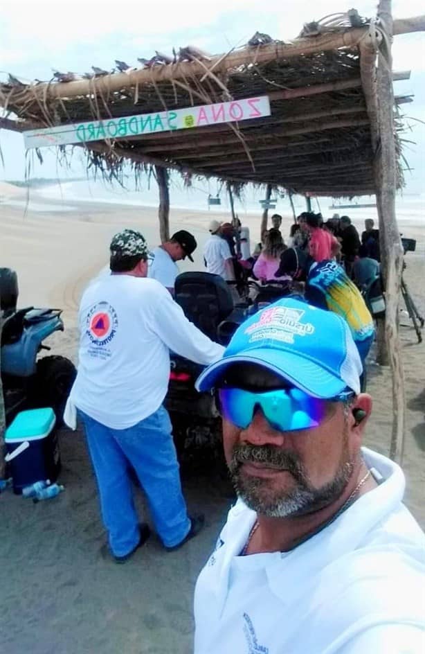 Eduardo Yáñez y Mayrín Villanueva, graban telenovela en playa de Chachalacas