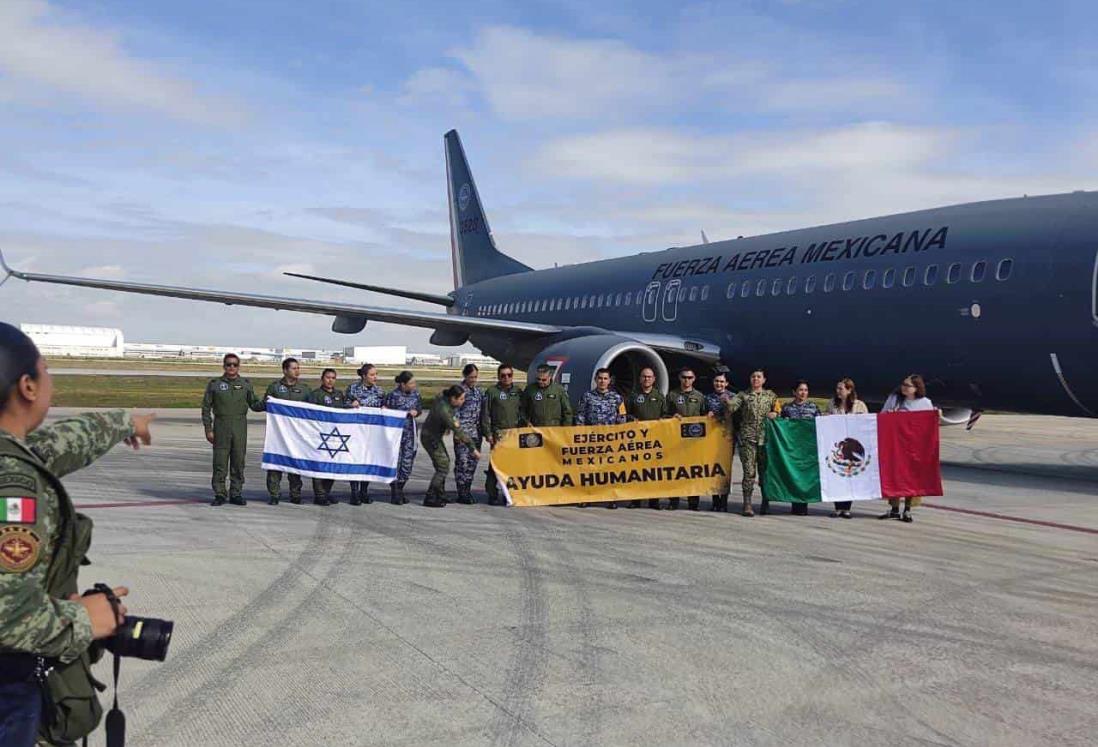Llega a Israel primer vuelo de rescate de la Fuerza Aérea Mexicana para repatriar a mexicanos