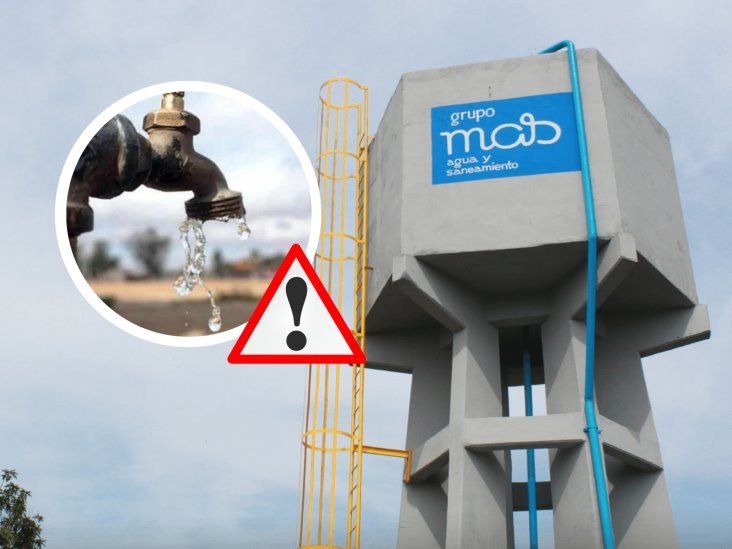 A partir de esta hora estas colonias de Veracruz no tendrán agua este miércoles