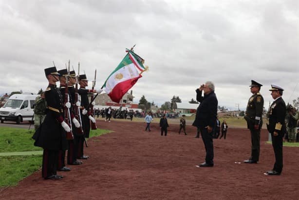 AMLO conmemora los 200 años del Heroico Colegio Militar en Perote, Veracruz