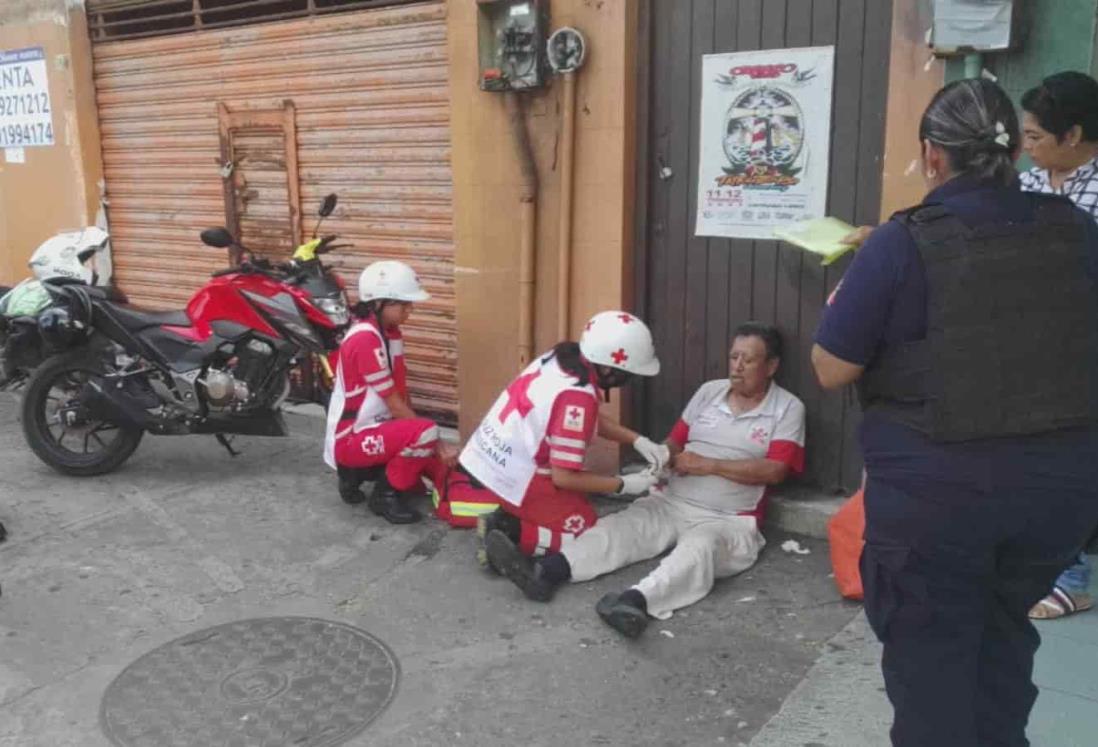 Adulto mayor se desmayó en zona turística del Puerto de Veracruz