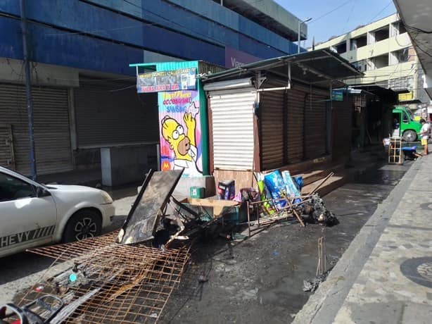 Incendio en centro del Puerto de Veracruz afectó a 6 locales