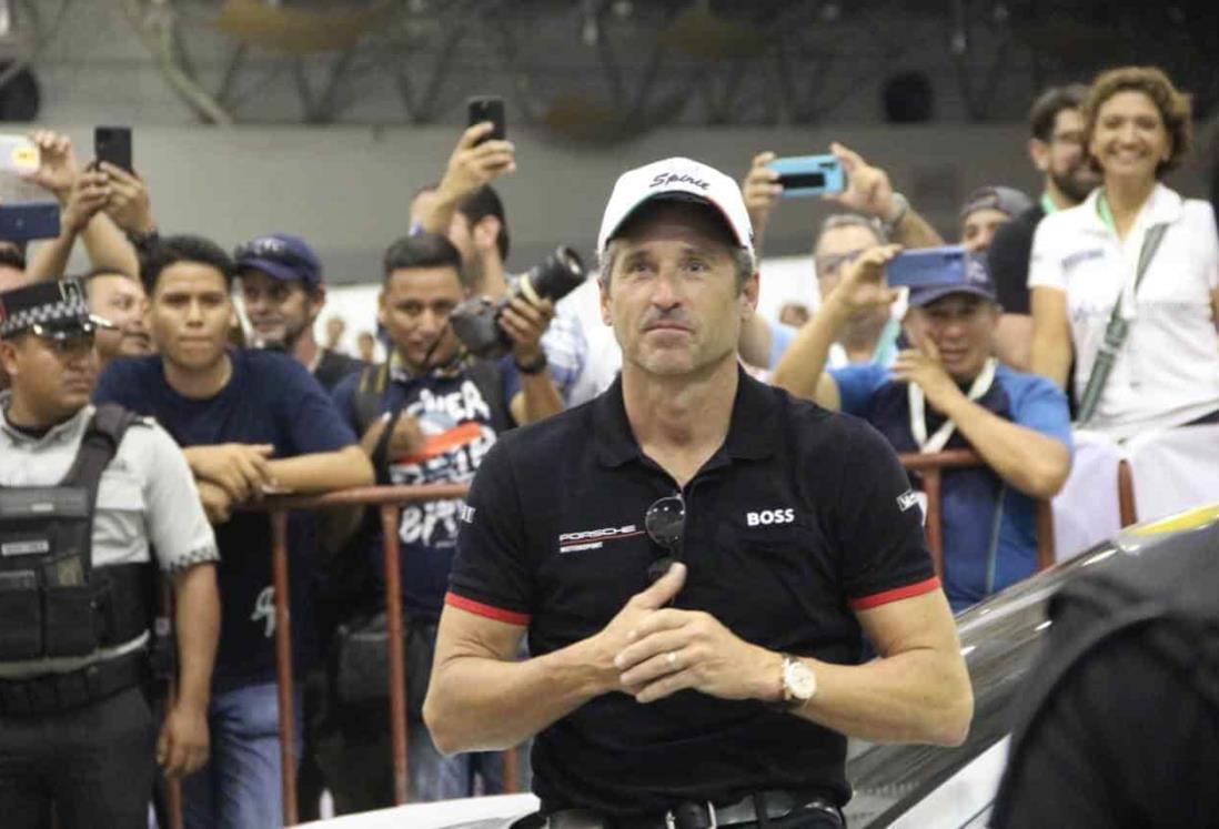 Patrick Dempsey causa euforia en exhibición de autos de la Carrera Panamericana 2023 en el WTC