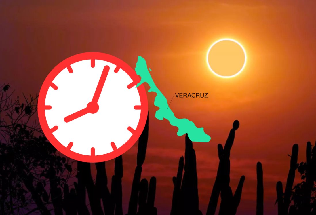 Eclipse solar: esta es la hora EXACTA para verlo en Veracruz