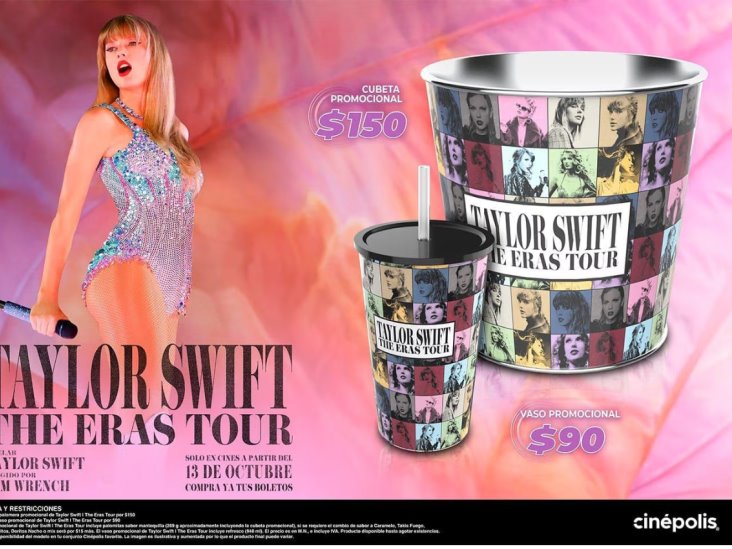 ¡Ya llegaron las palomeras y vasos de Taylor Swift!; conoce cuándo puedes comprarlas