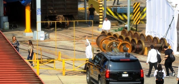 AMLO inicia segundo recorrido de prueba del Tren Interoceánico en Coatzacoalcos, Veracruz