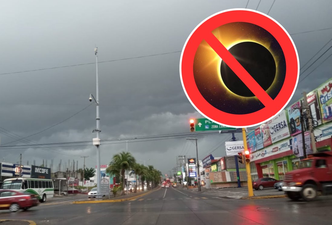 Lluvias impiden a veracruzanos ver eclipse solar anular este sábado