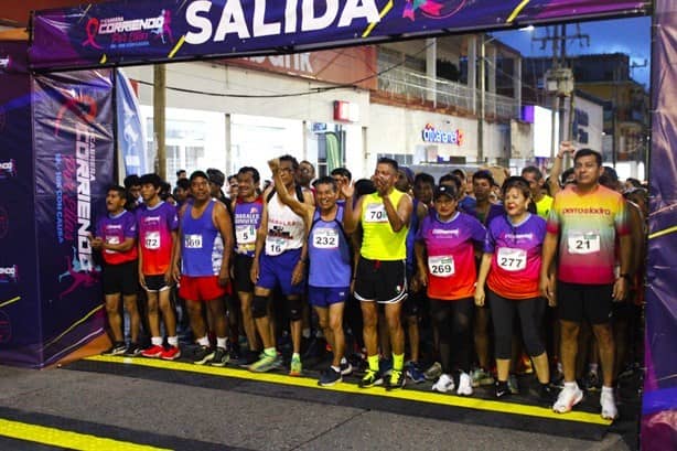 Éxito carrera en Acayucan con buena causa