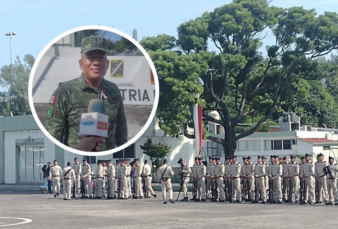 108 jóvenes se graduarán del Servicio Militar en Veracruz