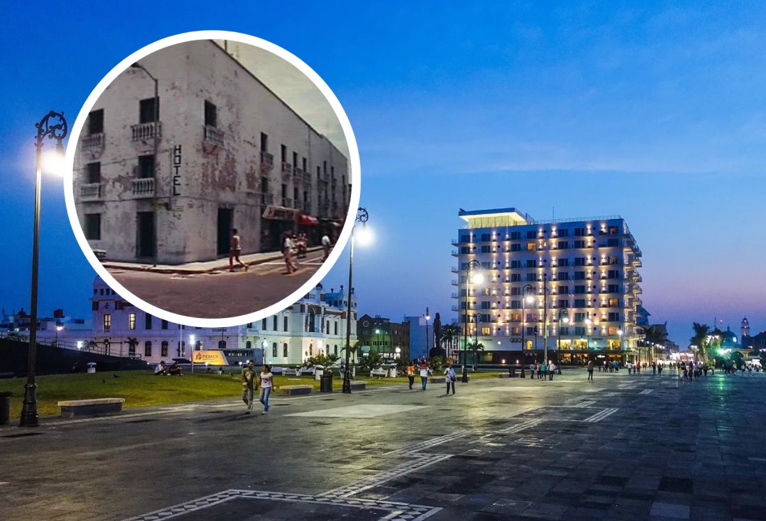 Este edificio antes era un convento y ahora es un hotel en Veracruz