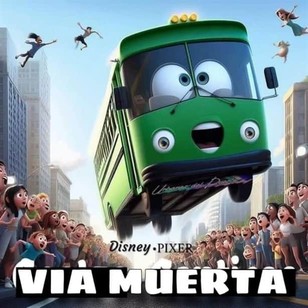 Inteligencia artificial: así lucirían personajes y camiones de Veracruz si fueran una película animada