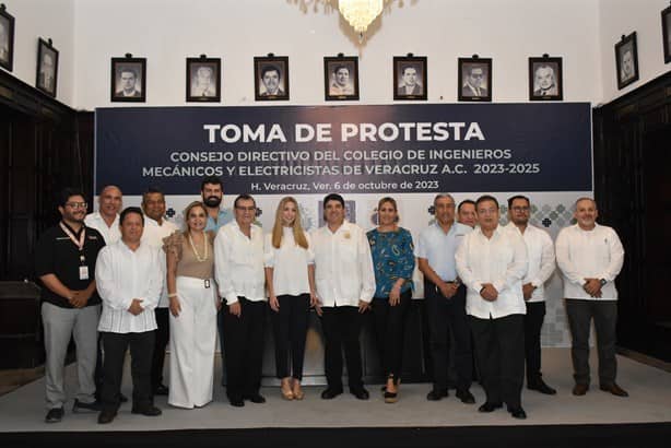 Realizan toma de protesta del Colegio de Ingenieros Mecánicos Electricistas de Veracruz AC