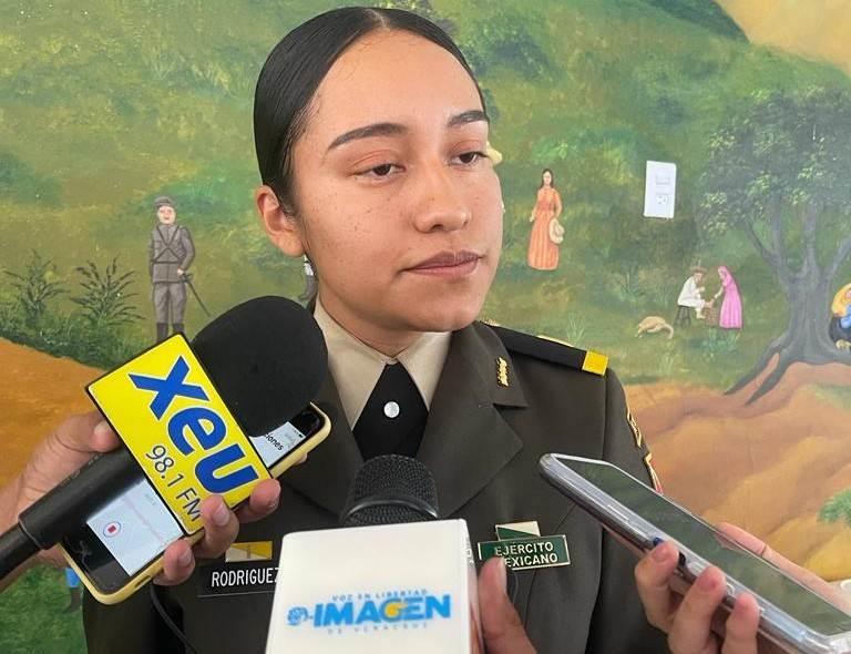 Brenda es médico militar y por esta razón se enlistó en la Sedena en Veracruz