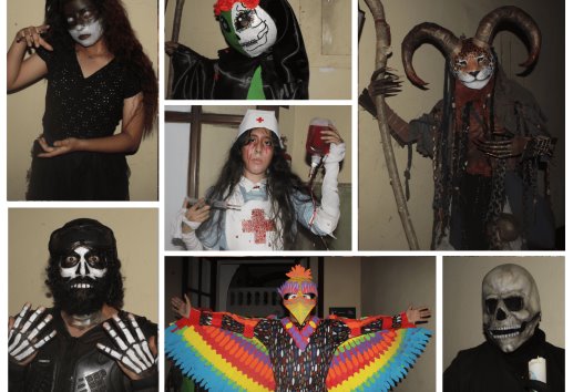Alumnos de la ANDA Veracruz exhiben disfraces terroríficos