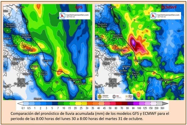 A esta hora iniciarán hoy las rachas máximas del norte violento en Veracruz