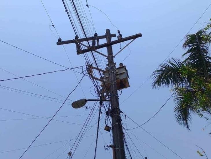 Colonias de Veracruz llevan días con apagones