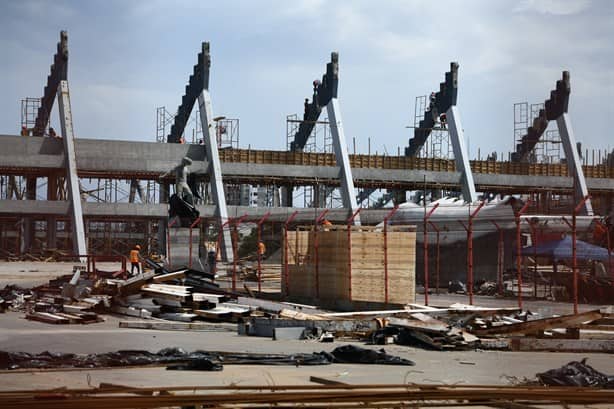 Así avanza la construcción del estadio Luis Pirata Fuente