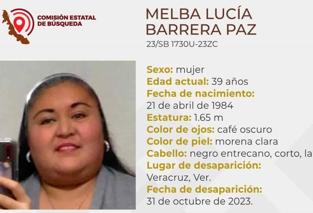Ayúdanos a localizar a Melba Lucía Barrera que desapareció en Veracruz