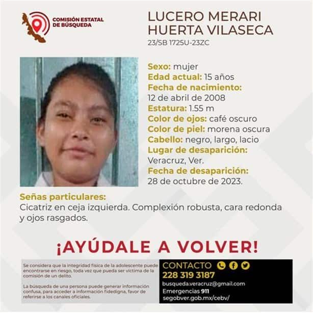 Desaparece jovencita de 15 años en el Puerto de Veracruz