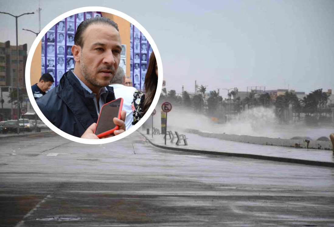 Norte provocó severos daños en el bulevar de Boca del Río; urge construcción de escollera