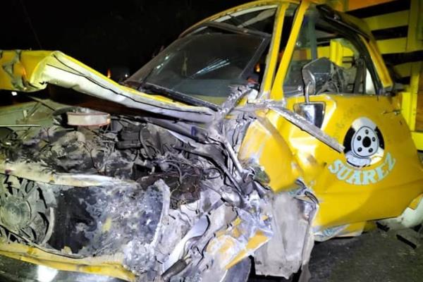 Colisión en la carretera federal Tlapacoyan - Atzalan