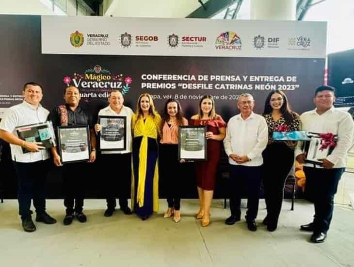 Puente Nacional gana por segunda ocasión en Desfile de Catrinas de Veracruz