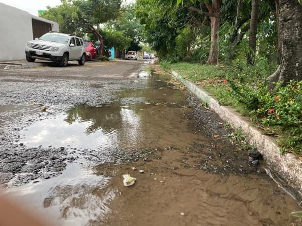 Vecinos exigen a Grupo MAS reparar 12 fugas de aguas en Lomas del Coyol, en Veracruz